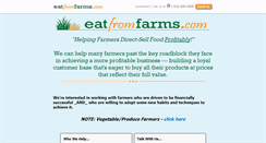 Desktop Screenshot of eatfromfarms.com